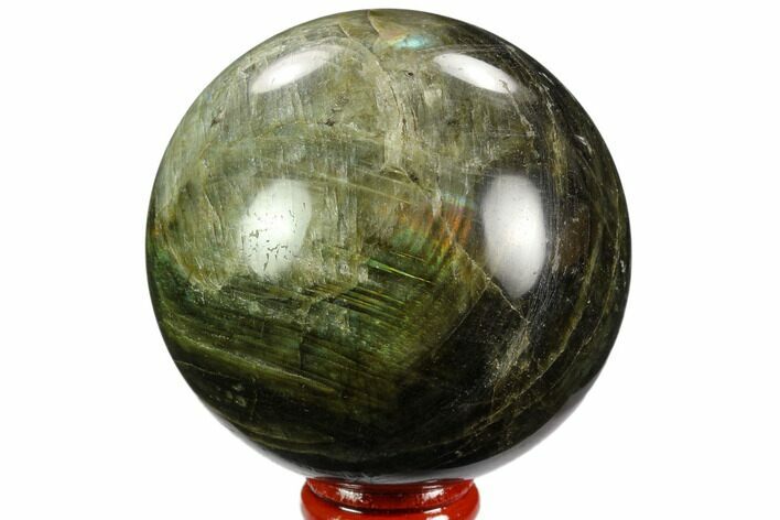 Flashy, Polished Labradorite Sphere - Madagascar #126852